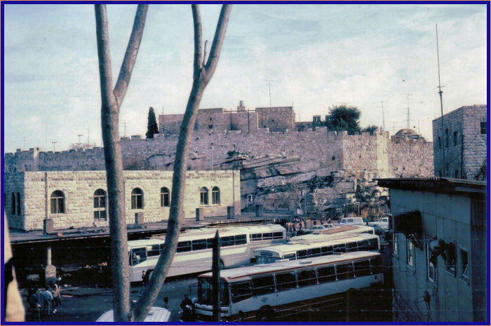 Looking at Northern Part of Old City of Jerusalem from the Garden Tomb